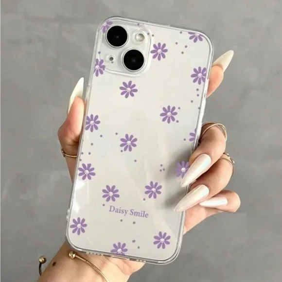 ⚠️Clearance🫧iPhone 13/Pro/Pro Max Clear Floral Phone Case - Picture 2 of 3